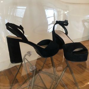 Chinese laundry platform heels with ankle strap